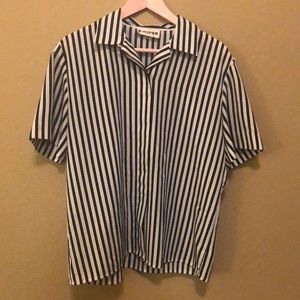 Vintage 1980s Joan Leslie striped shirt